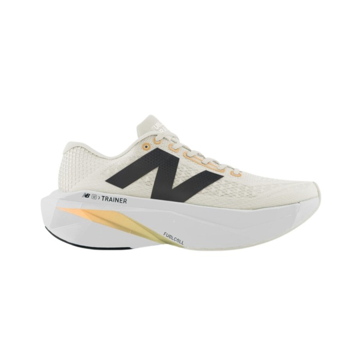 New Balance FuelCell SuperComp Trainer v3 Weiß Beige SS25 Schuhe, Größe 41,5 - EUR