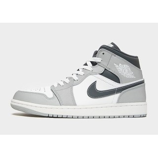 Jordan Air 1 Mid Herren - Grey - Mens, Grey