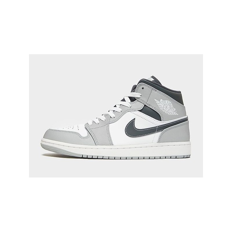 Jordan Air 1 Mid Herren - Grey - Mens, Grey