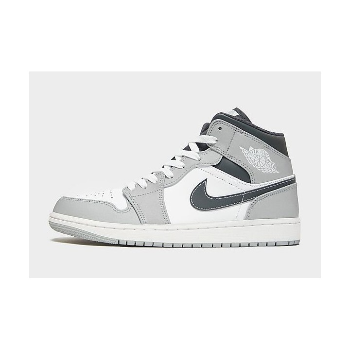 Jordan Air 1 Mid Herren - Grey - Mens, Grey
