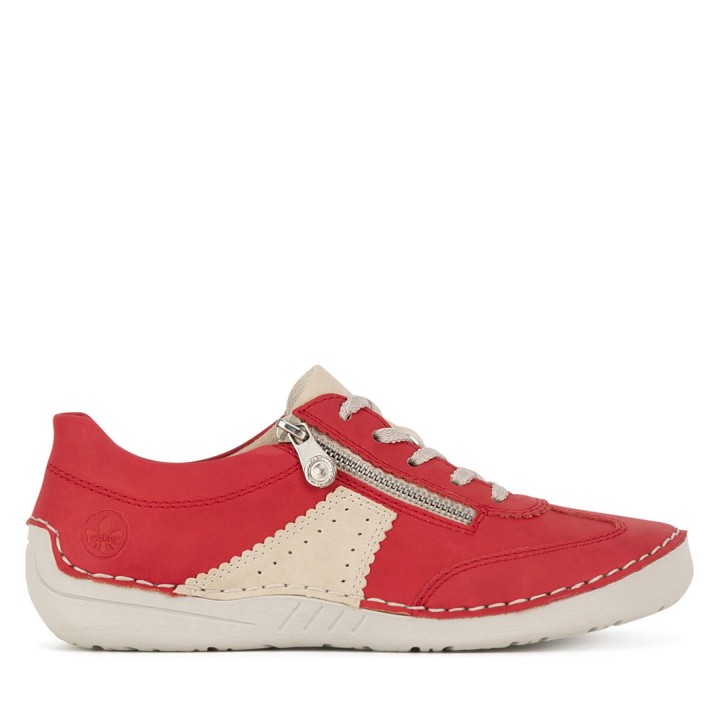 Halbschuhe Rieker 52521-33 Rot