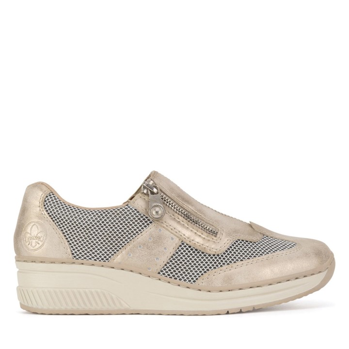 Halbschuhe Rieker 48760-60 Beige