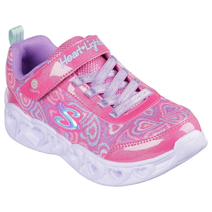 Skechers Sneaker "HEART LIGHTS", Blinkschuh mit Herz-Laufsohle, Größenschablone zum Download