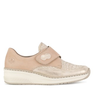 Halbschuhe Rieker 487C0-60 Beige
