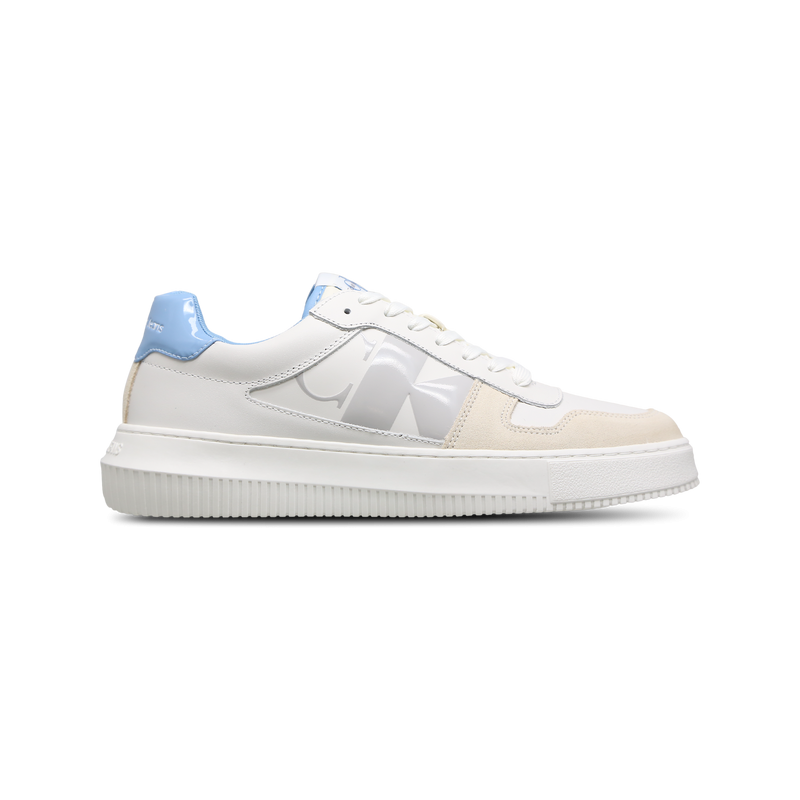 Calvin Klein Chunky Cupsole Mono Herren Schuhe - Weiß - Größe: 40 - Leder - Foot Locker