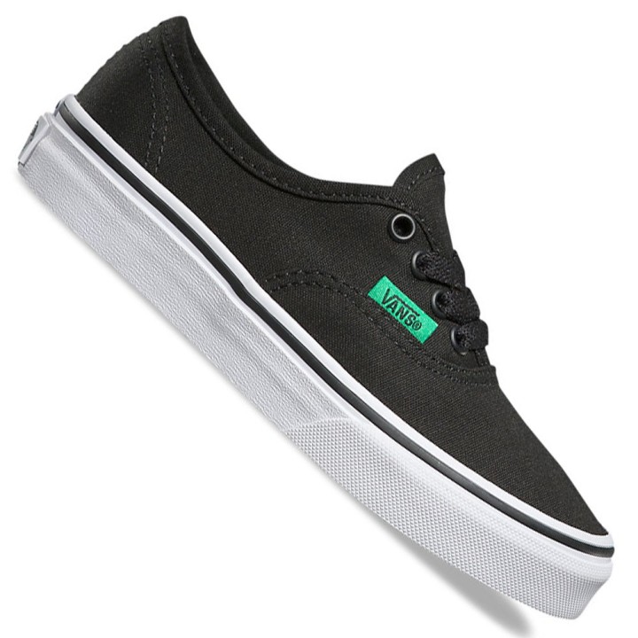 Vans K Authentic Kinder-Sneaker Sport Pop Black/Kelly Green