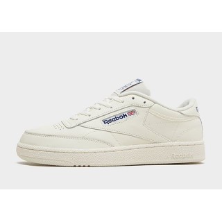 Reebok Club C 85 - Chalk / Chalk / Classic Cobalt - Mens, Chalk / Chalk / Classic Cobalt