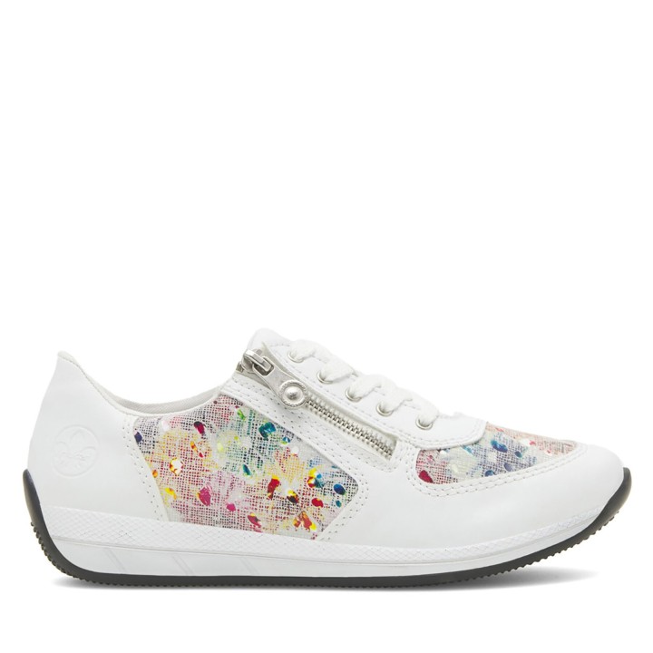 Halbschuhe Rieker N1112-90 Weiß