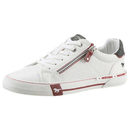 Mustang Shoes Sneaker, weicher Schaftrandpolsterung, Freizeitschuh, Halbschuh, Schnürschuh