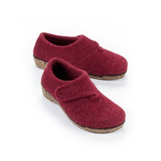 Filz-Klettslipper Federleicht