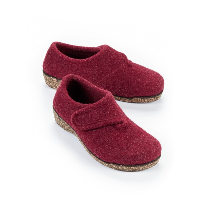 Filz-Klettslipper Federleicht