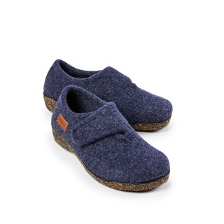 Filz-Klettslipper Federleicht