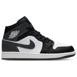 Jordan 1 Mid Herren Schuhe - Schwarz - Größe: 40 - Leder, Synthetik - Foot Locker