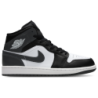Jordan 1 Mid Herren Schuhe - Schwarz - Größe: 40 - Leder, Synthetik - Foot Locker