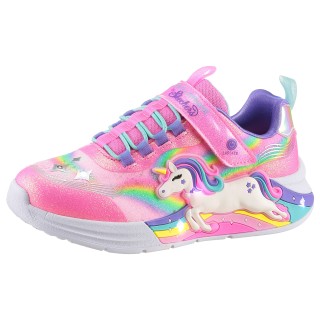 Skechers Sneaker "UNICORN CHASER", Glitzer,-Blinkschuh zum Schlupfen, Größenschablone zum Download