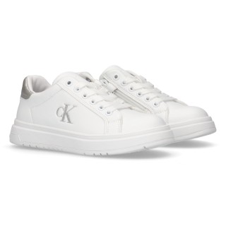 Calvin Klein Jeans Sneaker, mit Reißverschluss, Plateausneaker, Schnürschuh mit Metallic Einsatz