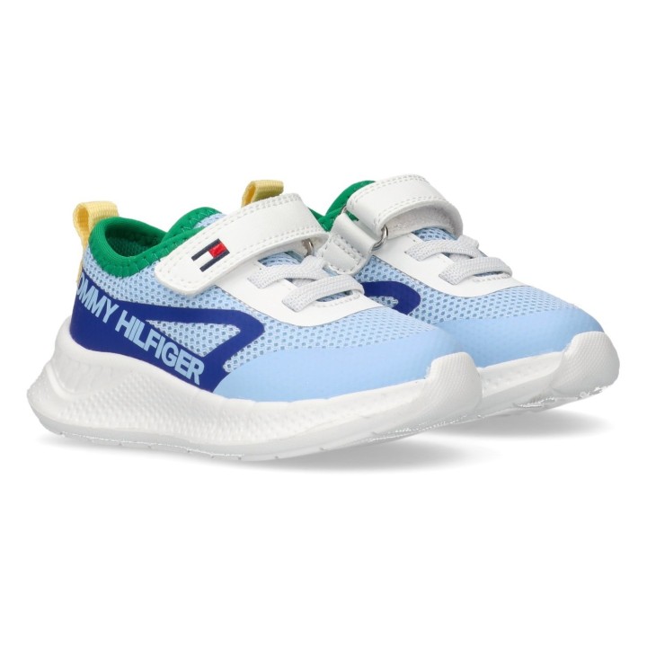 Tommy Hilfiger Sneaker, Slip-On Sneaker, Klettschuh mit großem Logoschriftzug
