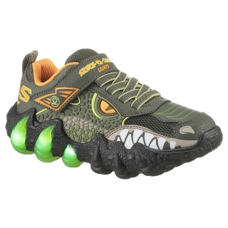 Skechers Sneaker "SKECH-O-SAURUS LIGHTS 2.0", Blink,-Klettschuh, Dino-Schuh, Größenschablone zum Download