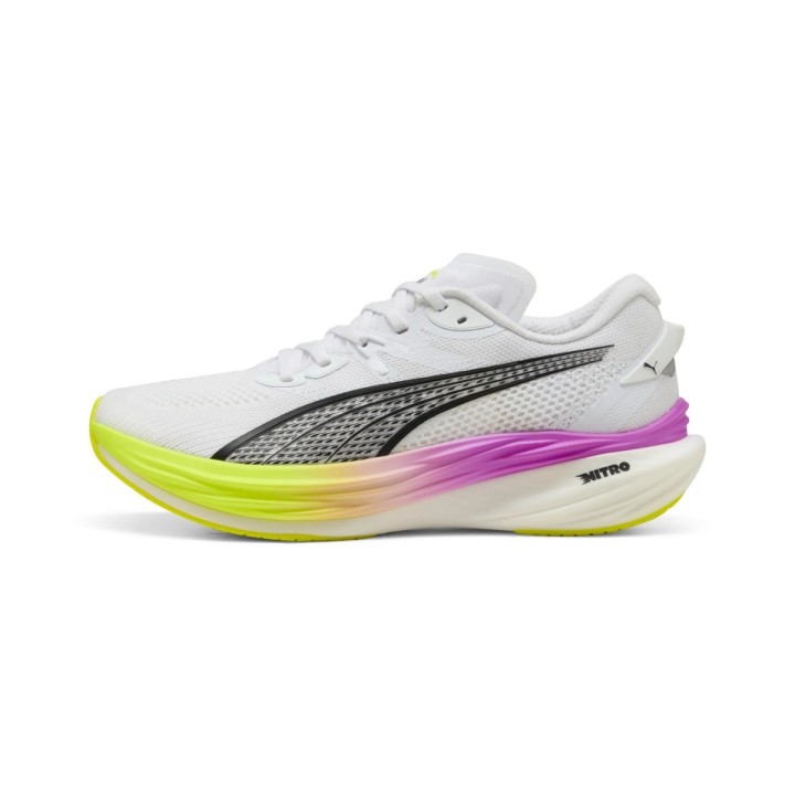 Puma Deviate Nitro 3 Weiß Gelb SS25, Größe 41 - EUR