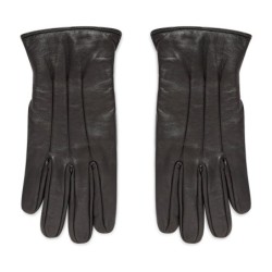 Herrenhandschuhe Jack&Jones Jacmontana Leather Gloves Noos 12125090 Schwarz