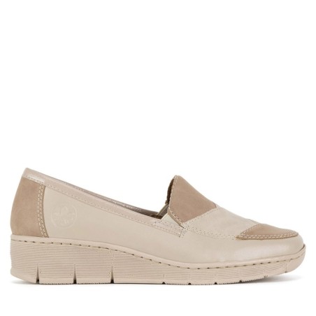 Halbschuhe Rieker 53785-60 Beige