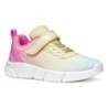 Geox Sneaker "J ARIL GIRL", Knitwear Sneaker, Klettschuh mit glitzerndem Klettriegel