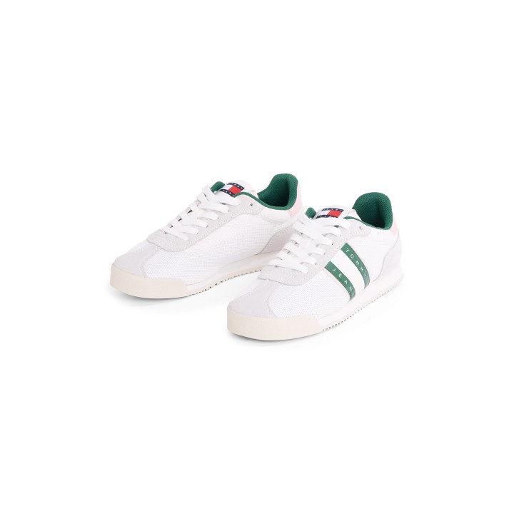 Tommy Jeans Sneaker "TJW LOW PROFILE RUNNER", Freizeitmode, Halbschuh, Schnürschuh mit Kontrastbesatz