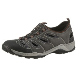 Rieker Slipper, Trekking Schuh, Sandale, Sommerschuh mit praktischem Gummizug