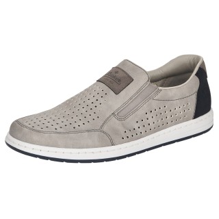 Rieker Slipper, Slip-on Sneaker, Loafer, Komfortschuh mit Gummizug für guten Sitz