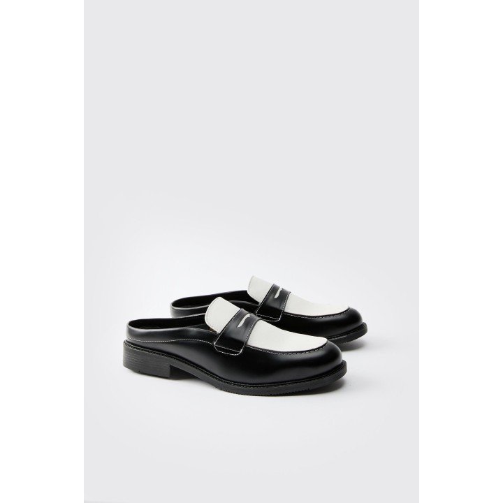 Offene Loafer - Schwarz - 41, Schwarz