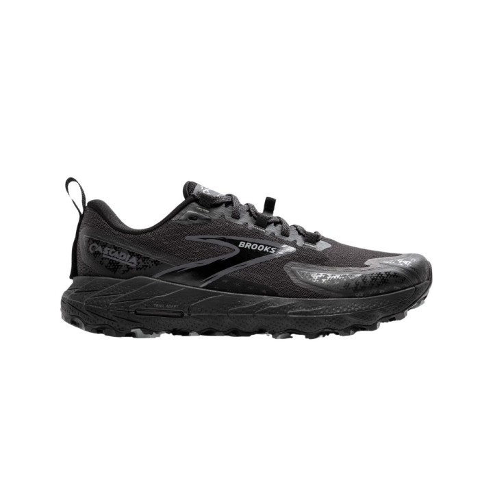 Brooks Cascadia 18 Schuhe Schwarz Grau SS25, Größe 42 - EUR