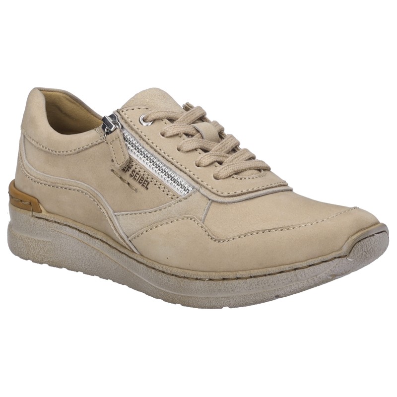 Josef Seibel Sneaker "Sally 02", Schnürschuh, Komfortschuh mit zusätzlichem Reißverschluss