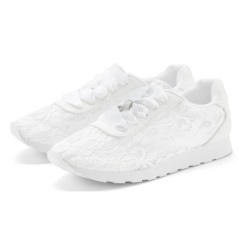 LASCANA Sneaker "Freizeitschuh, Schnürschuh,", mit modischer Spitze VEGAN