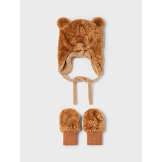 Set Mütze und Handschuhe NAME IT 13206456 Braun