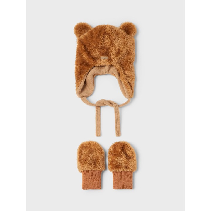 Set Mütze und Handschuhe NAME IT 13206456 Braun