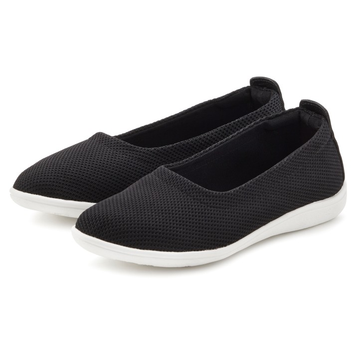 Vivance Slipper, Ballerina in leichter Mesh-Optik VEGAN