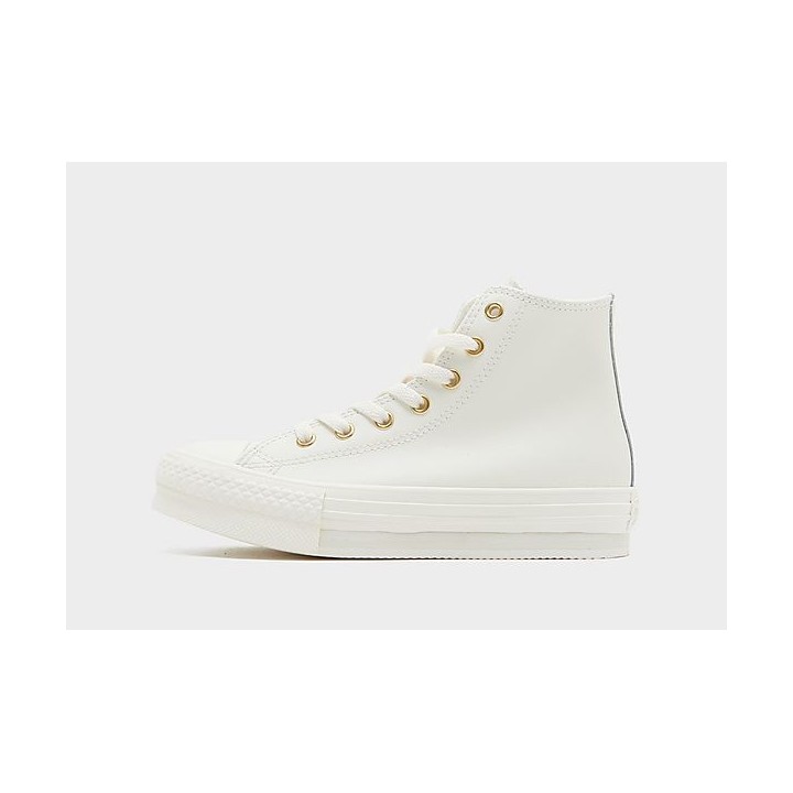 Converse Chuck Taylor All Star Lift High Leather Kleinkinder - White, White
