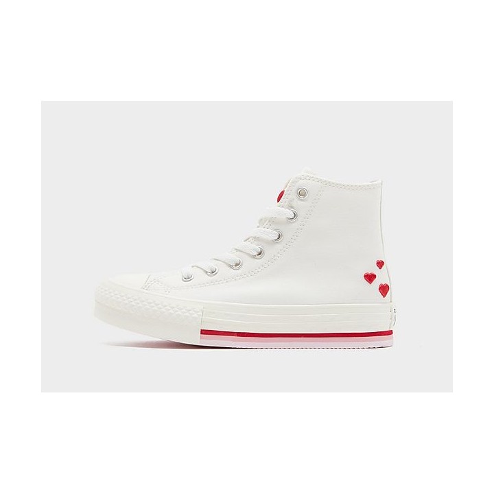 Converse Chuck Taylor All Star Lift High V-Day Kleinkinder - White, White