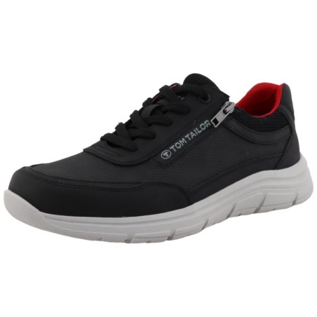 TOM TAILOR Sneaker, Freizeitschuh, Halbschuh, Schnürschuh mit Logoschriftzug