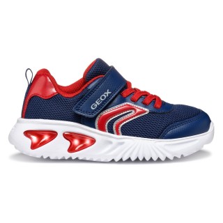 Geox Sneaker "J ASSISTER BOY Blinkschuh", Sportschuh, Klettschuh mit auffällig blinkender Sohle