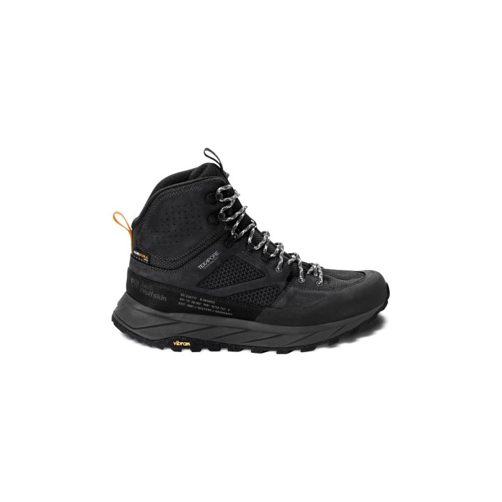 Jack Wolfskin Terraquest Texapore Mid Men Wasserdichte Wanderschuhe Herren 44.5 black black