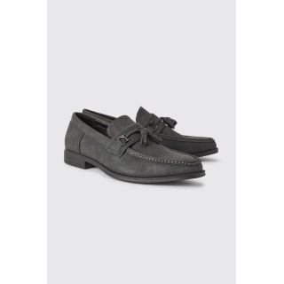 Loafer aus Wildlederimitat - Schwarz - 44, Schwarz