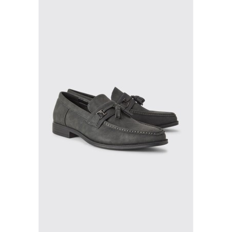 Loafer aus Wildlederimitat - Schwarz - 44, Schwarz