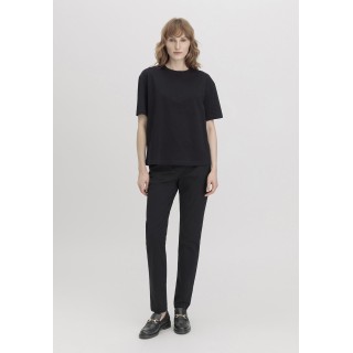 hessnatur Damen Loafer aus chromfrei gegerbtem Glatt-Leder - schwarz - Größe 36