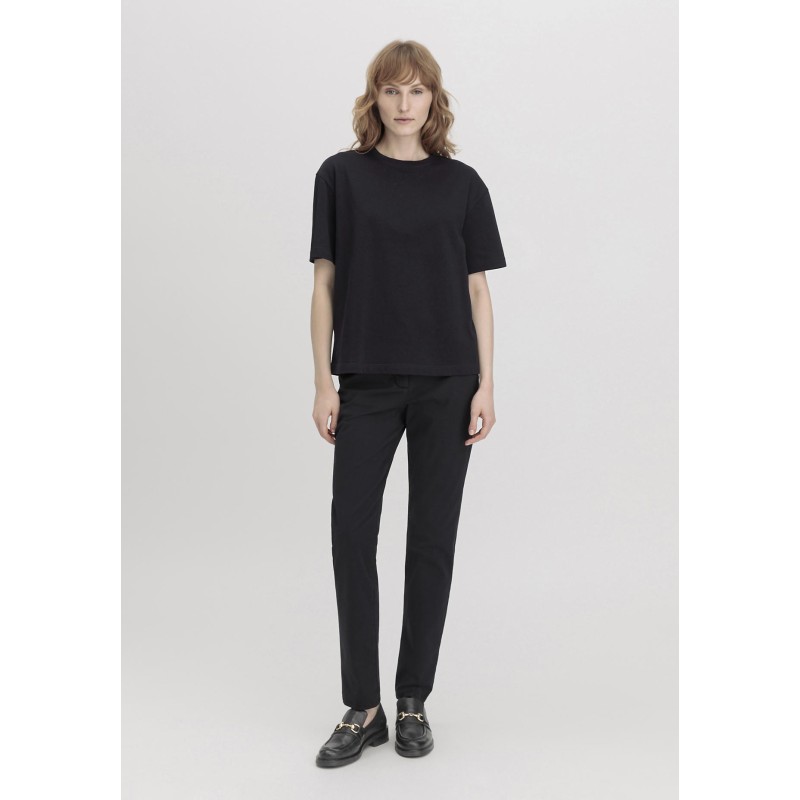 hessnatur Damen Loafer aus chromfrei gegerbtem Glatt-Leder - schwarz - Größe 36