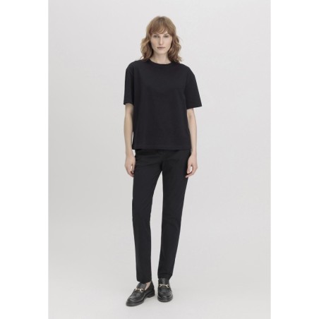 hessnatur Damen Loafer aus chromfrei gegerbtem Glatt-Leder - schwarz - Größe 36