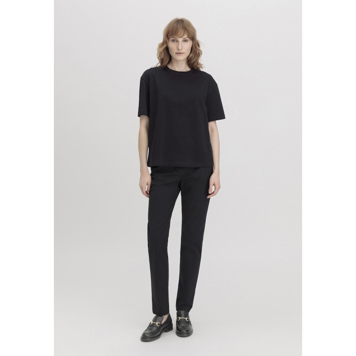 hessnatur Damen Loafer aus chromfrei gegerbtem Glatt-Leder - schwarz - Größe 36