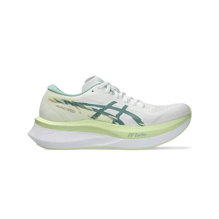 Asics Magic Speed 4 Weiß Gelb Damenschuhe, Größe 37 - EUR