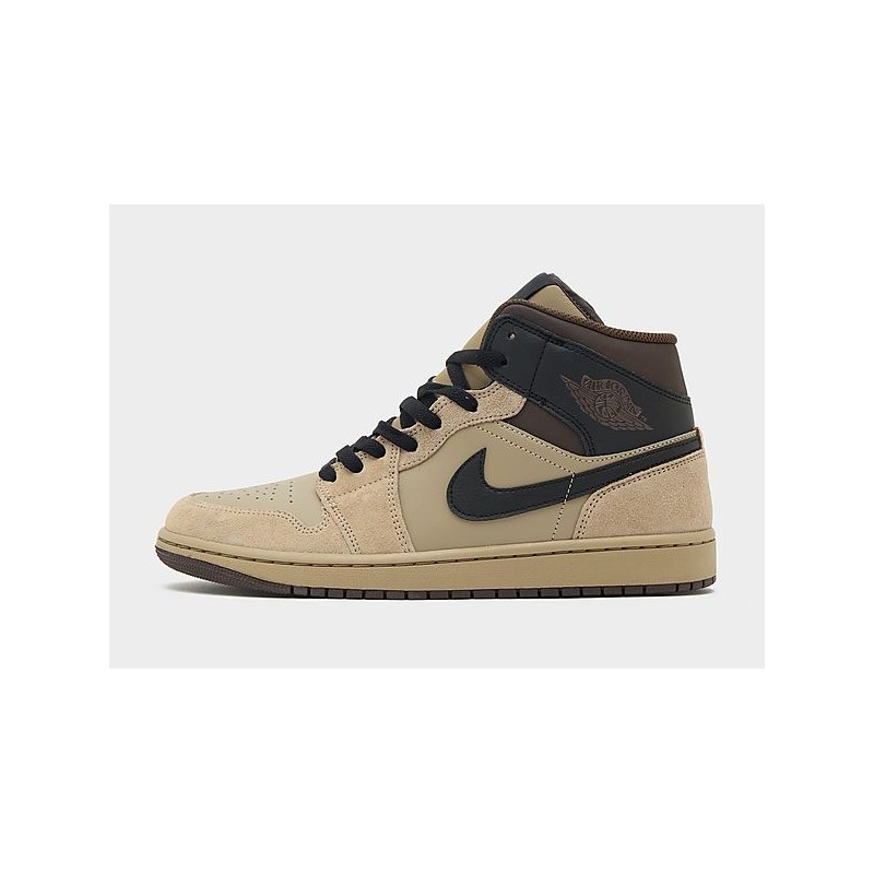 Jordan Air 1 Mid - Khaki - Mens, Khaki