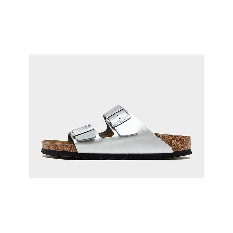 Birkenstock Arizona Suede Damen - Silver - Womens, Silver